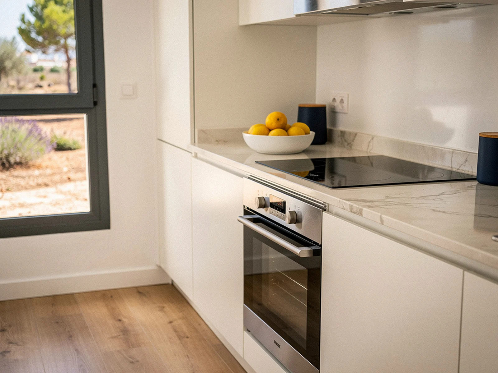 Cocina de una vivienda. Imagen de proyecto.