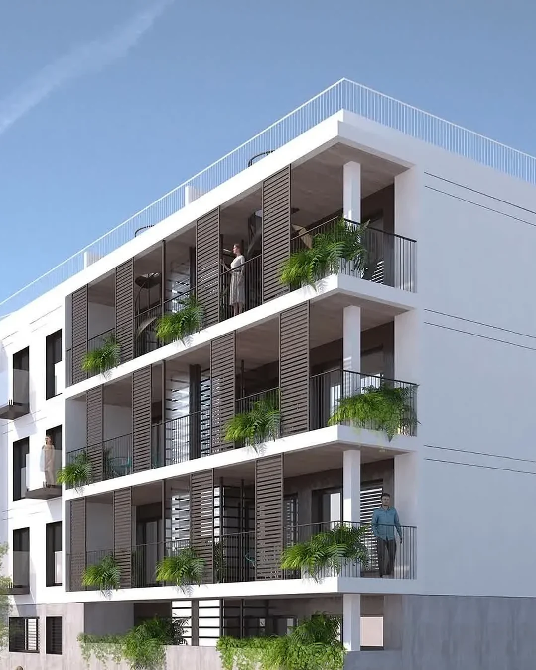 Fachada de Kairós Flor de Lis en la esquina de C/ del Ocre. Imagen de proyecto.
